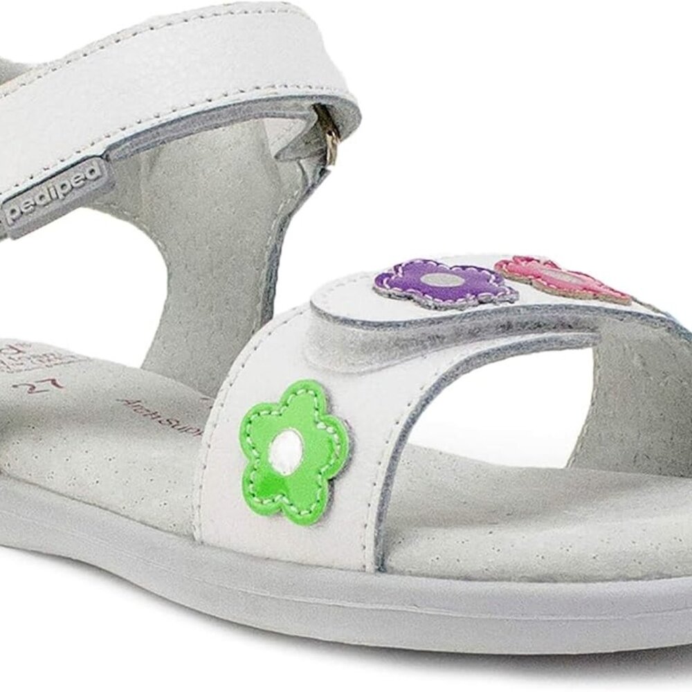 pediped nathalee white multi sandals